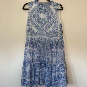 NWT Calvin Klein Blue and White Dress